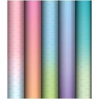 Упаковочная бумага глянцевая MESHU "Градиент" 1л. 70 x 100 см 80 г/м2, ассорти RE-MS_53493