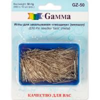 Иглы для закалывания "гвоздики" GAMMA сталь 850 ± 10 шт 50 г в блистере в пластиковой коробке GZ-50