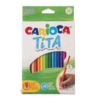 Карандаши цветные пластиковые Carioca "Tita" 36 цв заточенные 42795 42795