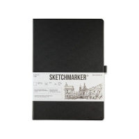 Блокнот для зарисовок SKETCHMARKER Domino 140 г/м2 21 x 30 см 80 л, белая бумага, твердая обложка MP23141005SM