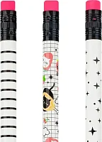 Карандаш ч/г MESHU "Cat paws" HB заточенный, с печатью, с ластиком, ассорти, туба RE-MS_58140