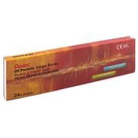 Пастель масляная PENTEL Large Sticks мелки увеличенного диаметра 24 цв GHT-24L