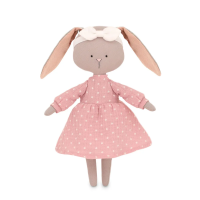 Мягкая игрушка ORANGE TOYS Зайка Люси в розовом платье 30 см ORT-CM02-30/13