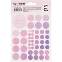 Наклейки бумажные MESHU "Beauty planner pink" 12 x 21 см, 47 накл, европодвес RE-MS_41677