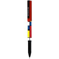 Ручка шариковая Greenwich Line "Mondrian" синяя, 0.7 мм, игольчатый стержень, грип, софт-тач RE-GL_24555/Pbl_32654