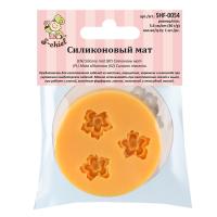 S-CHIEF Силиконовый мат 5.6 см 1 шт 3 цветка SHF-0054