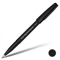 Фломастер-кисть PENTEL Brush Sign Pen Pigment 1 шт пулевидный черный SESP15-A