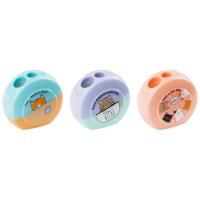 Точилка пластиковая MESHU "Beary beary" 2 отверстия, ассорти RE-MS_41917