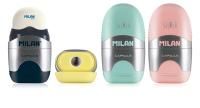 Ластик-точилка MILAN Capsule Silver, контейнер ассорти ML-4714112
