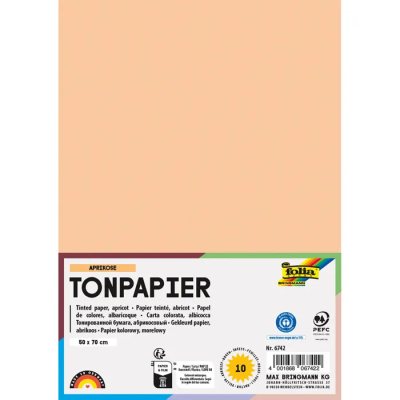 Тонированная бумага FOLIA 130 г/м², 50×70 см, 1 лист