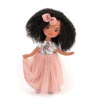 Мягкая игрушка ORANGE TOYS TINA в розовом платье с пайетками 32 см. Серия: Вечерний шик ORT-SS05-05