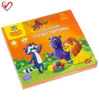 Пластилин Мульти-Пульти "Приключения Енота" 12 цв 240 г со стеком RE-КП_10209