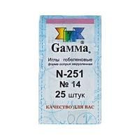 Иглы GAMMA гобеленовые №14, 25 шт, закругленные, в конверте N-251