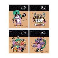 Тетрадь 48л. A5 клетка ArtSpace "Рисунки. Crazy monsters" ТВИН-лак RE-Т48кТЛ_34311