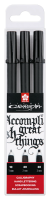 Набор ручек для каллиграфии SAKURA Pigma Calligrapher, 3 шт, черный RTPOXSDKC349