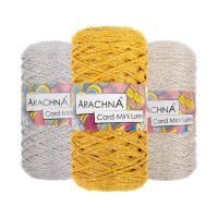 Пряжа ARACHNA Cord Mini Lurex 90% полиэфир, 10% люрекс 1 x 75 ± 10 г 200 ± 10 м