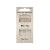 Иглы для шитья ручные BLITZ 16 шт никель в блистере HN-32-300В3