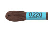 Нитки для вышивания GAMMA мулине (0207-0819) 8 м №0220 т.коричневый MG-0220