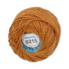 Пряжа GAMMA Ирис 100% хлопок 1 x 10 г 82 ± 3 м №0215 золотисто-коричневый GAM-IRI-1-0215