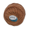 Пряжа GAMMA Ирис 100% хлопок 1 x 10 г 82 ± 3 м №0808 коричневый GAM-IRI-1-0808