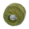 Пряжа GAMMA Ирис 100% хлопок 1 x 10 г 82 ± 3 м №0820 хаки GAM-IRI-1-0820