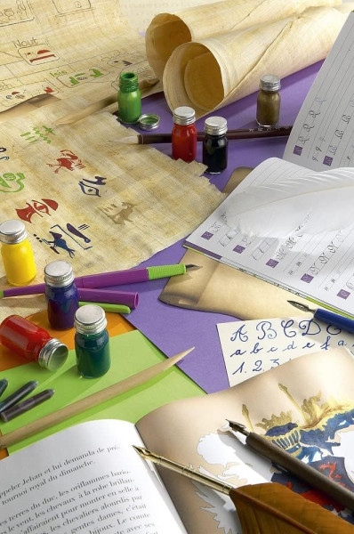 Набор для каллиграфии BRAUSE Calligraphy & Writing Set 6 перьев, деревянный держатель RH-137B