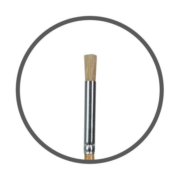 Кисть щетина трафаретная MILAN "20" короткая ручка №2 ML-80313