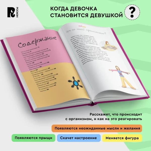 Книга: Как меняется мое тело. Все, что нужно знать девочкам о перех. возрасте ROS-41152
