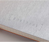 Блокнот RHODIA Goalbook A5 90 г/м2 120 л, в клетку, мягк.обл., на резинке, серебро RH-117761C