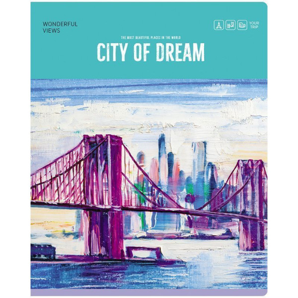 Тетрадь 48л. A5 линия BG "City dream" RE-Т5ск48 11041