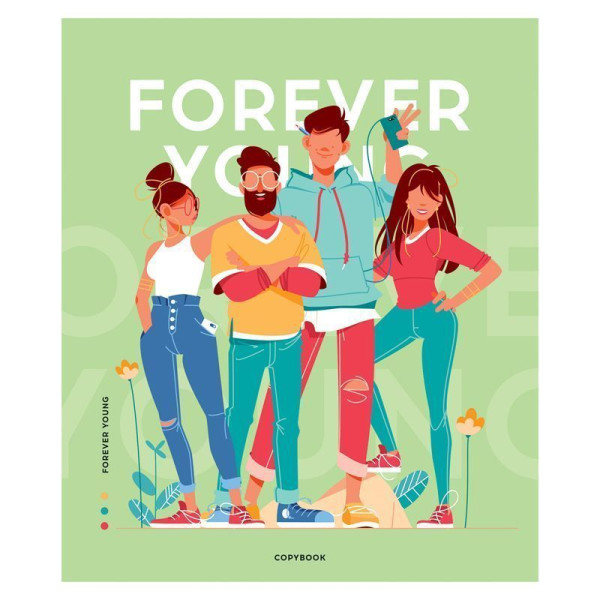 Тетрадь 96л. A5 клетка ArtSpace "Стиль. Forever young" RE-Т96к_45907