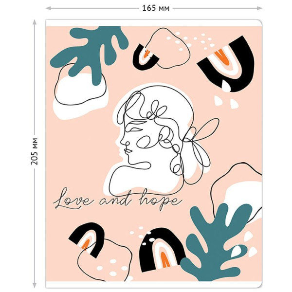 Тетрадь 96л. A5 клетка ArtSpace "Стиль. Love and hope" RE-Т96к_36428