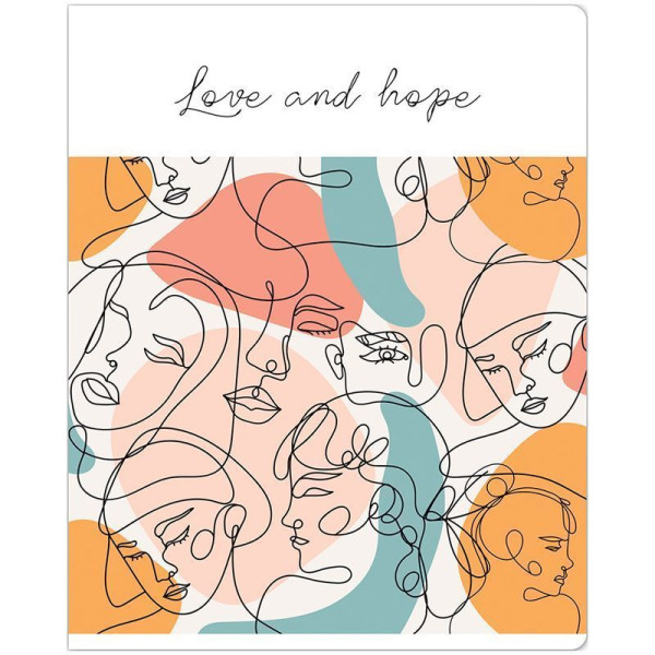 Тетрадь 96л. A5 клетка ArtSpace "Стиль. Love and hope" RE-Т96к_36428