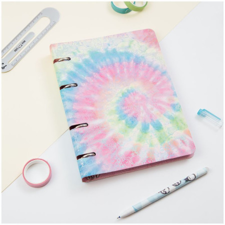 Тетрадь на кольцах 120л. A5 MESHU "Candy color" картон, мат. ламинация, тиснение фольгой RE-MS_44517
