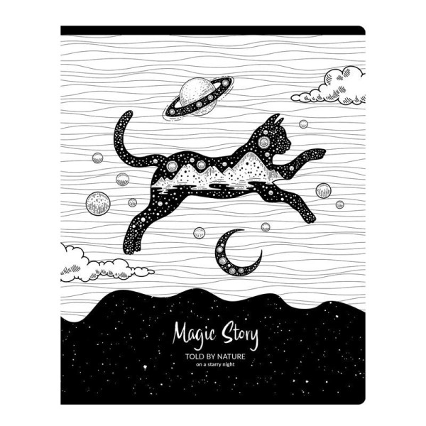 Тетрадь 48л. A5 клетка BG "Magic story" выб. лак RE-Т5ск48_вл 11079