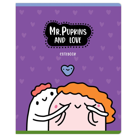 Тетрадь 48л. A5 клетка MESHU "Mr. Pupkins" выб. лак, ТВИН-лак RE-MS_49782