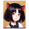 Тетрадь 48л. A5 клетка MESHU "Neko" софт-тач ламинация, тиснение фольгой RE-MS_49784