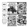 Тетрадь 48л. A5 клетка BG "Раскрась сам. Art black" RE-Т5ск48_11857
