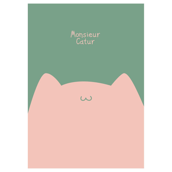 Тетрадь 40л. A5 клетка MESHU "Mr. Cat" матовая ламинация, выб. лак, ЕВРО RE-MS_49800