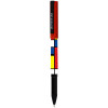 Ручка шариковая Greenwich Line "Mondrian" синяя, 0.7 мм, игольчатый стержень, грип, софт-тач RE-GL_24555/Pbl_32654