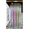 Набор гелевых ручек Crown "Hi-Jell Pastel" 7 шт 7 цв 0.8 мм, блистер RE-HJR-500PSET-7
