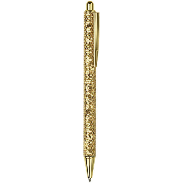 Ручка шариковая автоматическая MESHU "Gold shimmer" синяя, 1.0 мм RE-MS_89904