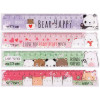 Линейка 15 см MESHU "Beary beary" ПВХ с блестками, ассорти, европодвес RE-MS_46280