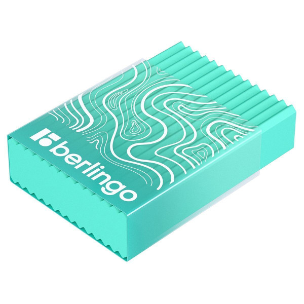 Ластик Berlingo "Gradient" прямоугольный 45 x 32 x 11 мм пластиковый кейс, Eco-Pvc RE-BLc_00840