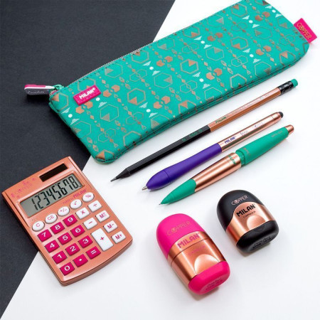 Карандаш механический MILAN Capsule Slim Copper 0.5 мм HB с ластиком, ассорти ML-185032920