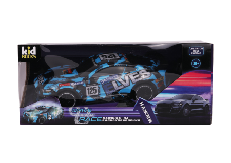 Машинка Р/У Kid Rocks 1:18 Гоночная машина, синия IT-RC1871A