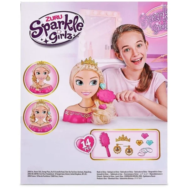 Игровой набор ZURU Sparkle Girlz "Манекен для создания причесок" IT-10097Z