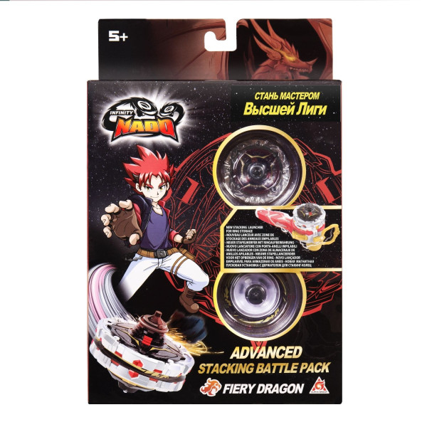Инфинити Надо. Волчок Стакинг Адвансд, Fiery Dragon. ТМ Infinity Nado ROS-38775