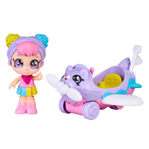 Кинди Кидс. Игровой набор Мини-кукла Рэйнбоу Кейт с самолетом. ТМ Kindi Kids ROS-39760