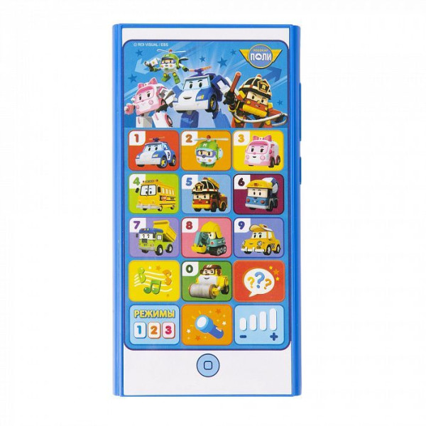 Робокар Поли. Игрушечный телефон, свет, звук. ТМ Robocar Poli ROS-36364
